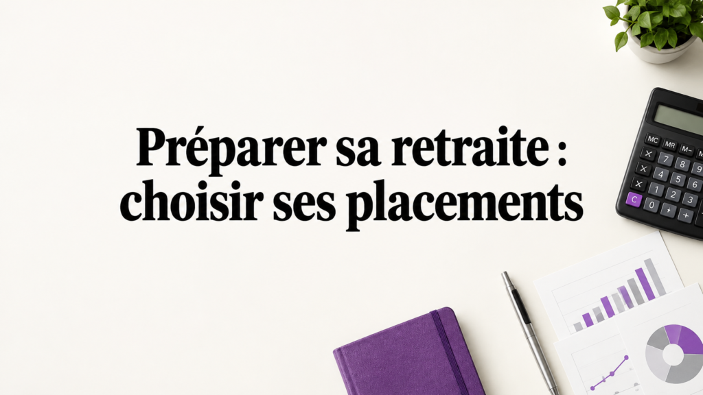 Documents et calculatrice illustrant la préparation financière de la retraite